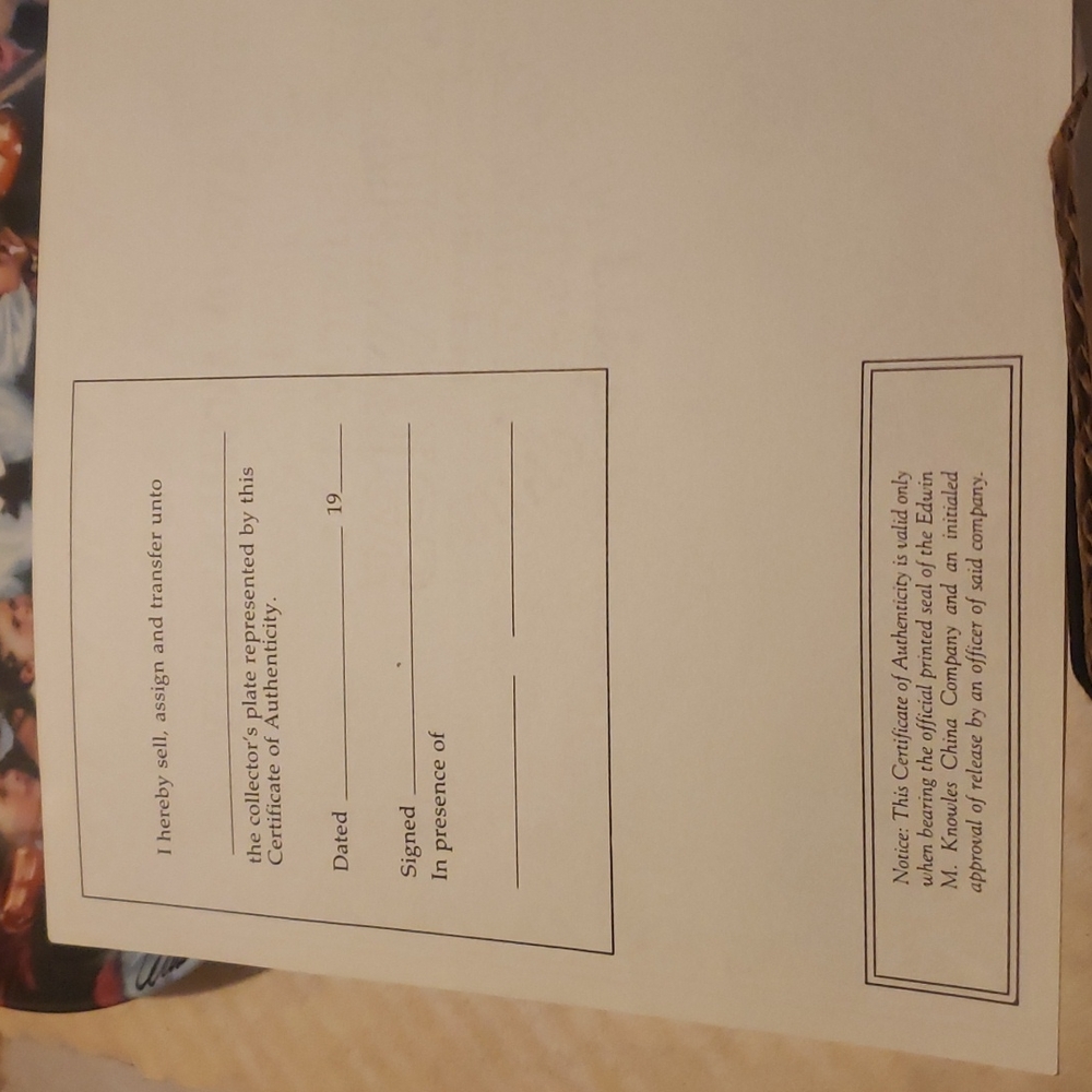 GETTING TO KNOW YOU  COLLECTOR PLATE - Picture 4 of 6